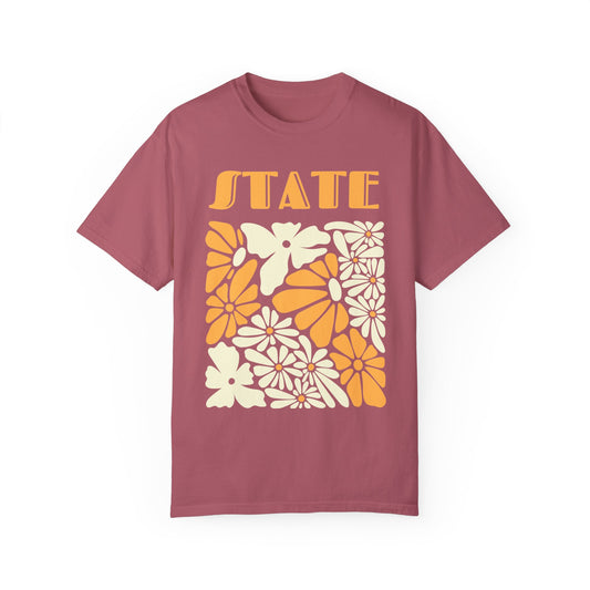 State Floral T-shirt - Comfort Colors