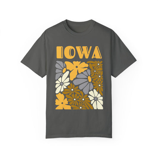 Iowa Flower T-Shirt - Comfort Colors