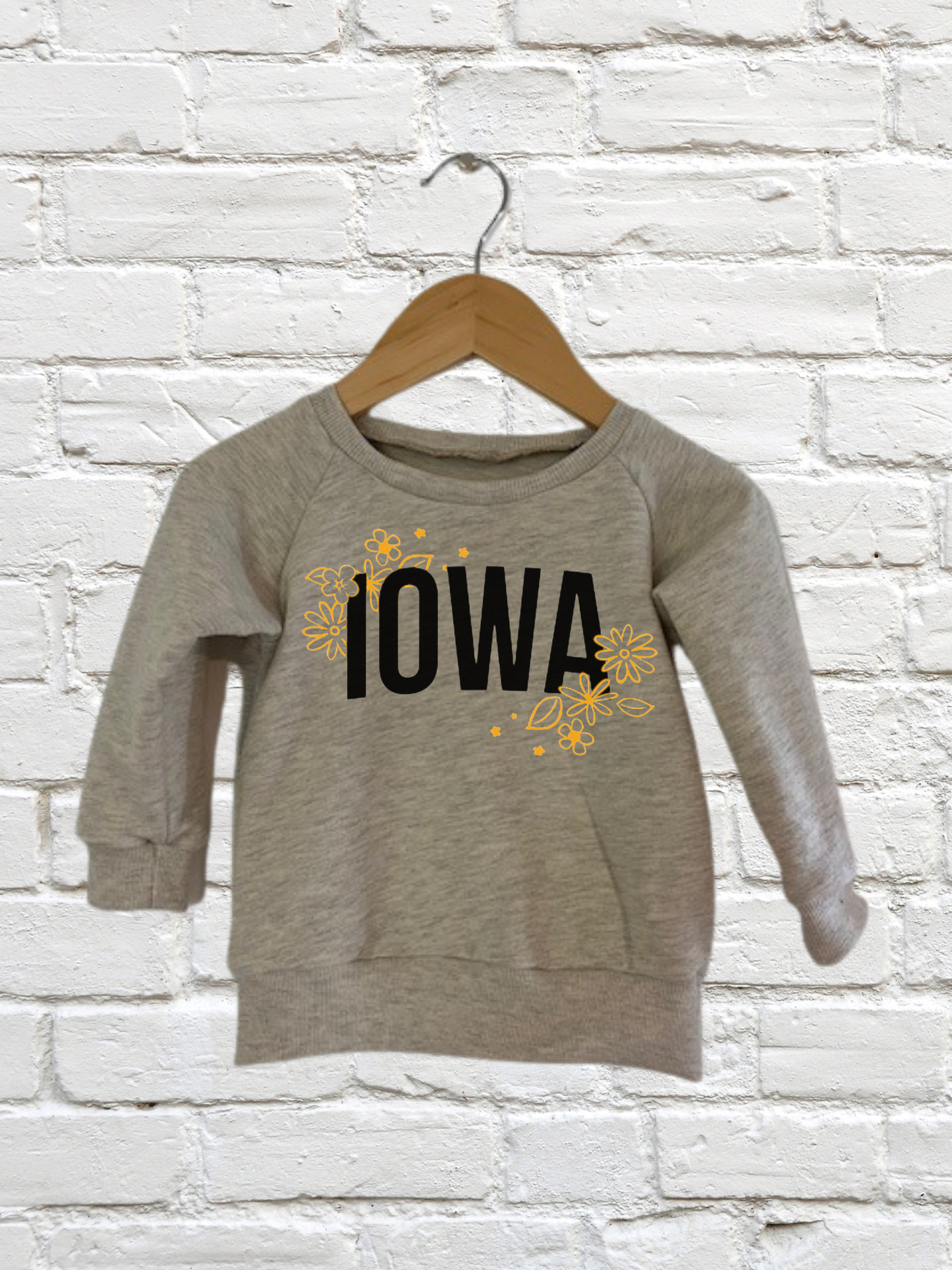 Floral Iowa Oatmeal Pullover