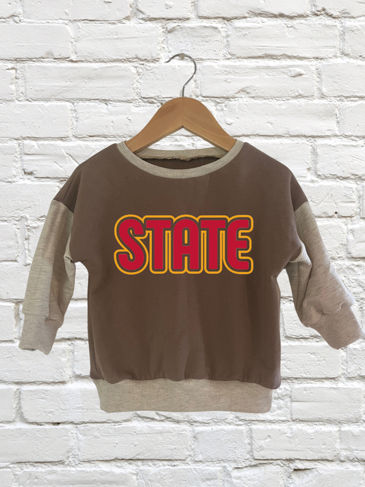 State Bubble Oversized Pullover