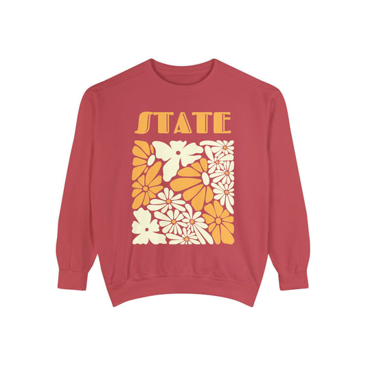 State Floral Sweatshirt - Comfort Colors