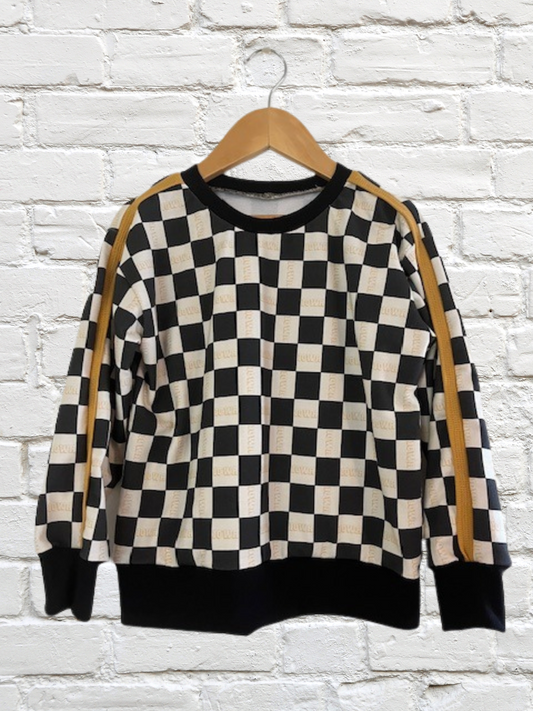 Iowa Check Track Pullover